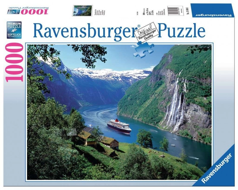 Puzzle 1000 prvků Fjord v Norsku