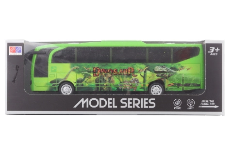 Dětský autobus Dino s efekty na baterie