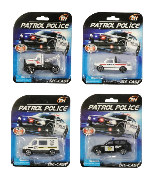 Policejní autíčko kovovo-plastové