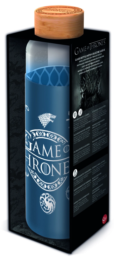 Levně Epee Hra o Trůny Game of Thrones skleněná se silikonovým návlekem 585 ml