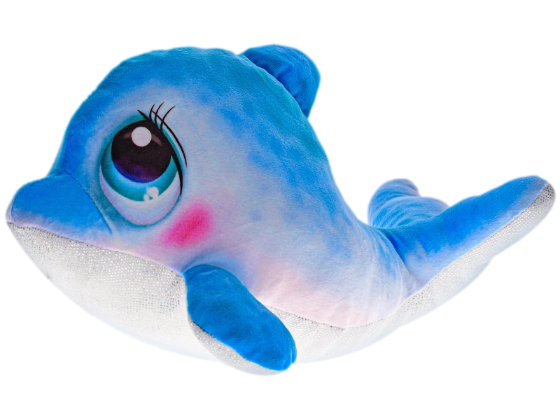 Plyšový delfín s třpytivým bříškem 30 cm