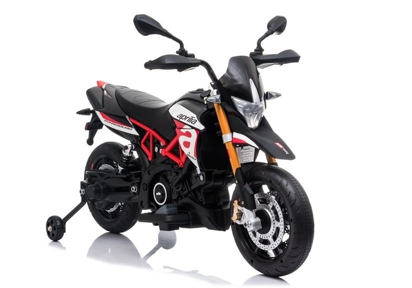 Dětská elektrická motorka APRILIA A007 černo‑červená