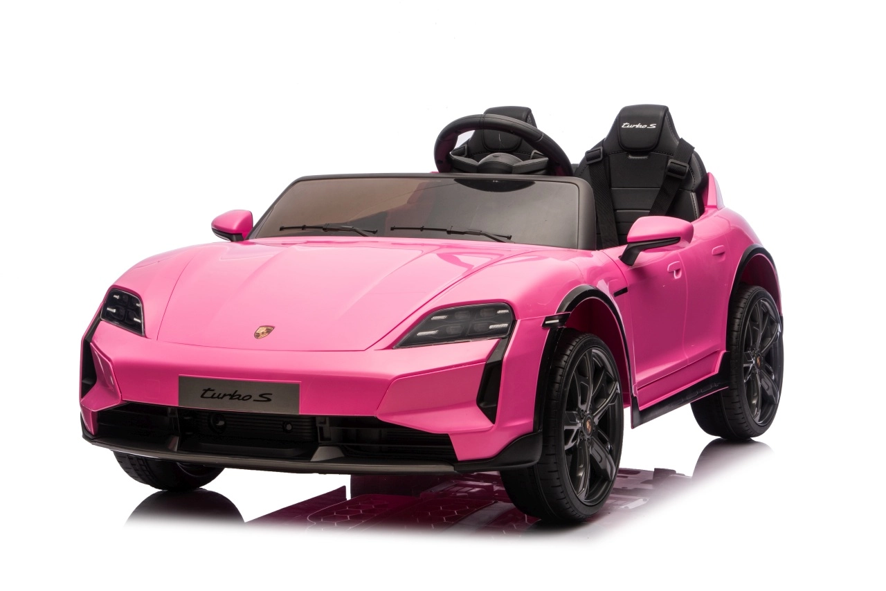 Elektrické autíčko Porsche Taycan Turbo S pro děti – růžové