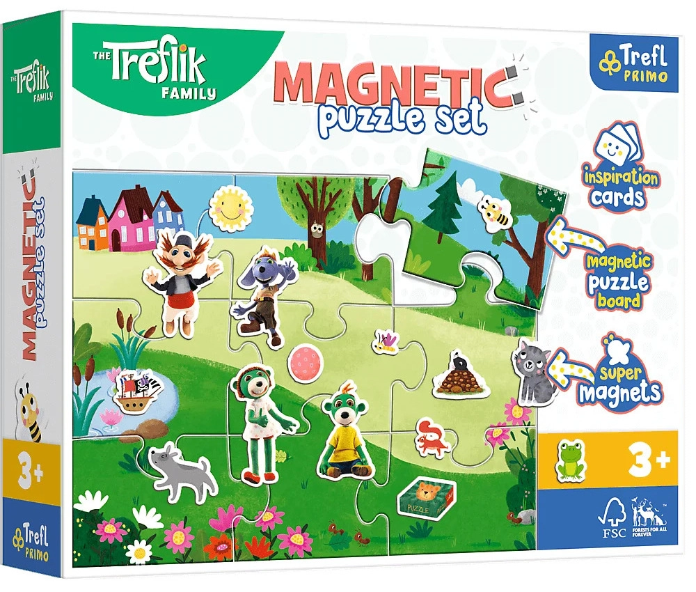 Magnetická skládačka Treflikovy den pro děti od 3 let