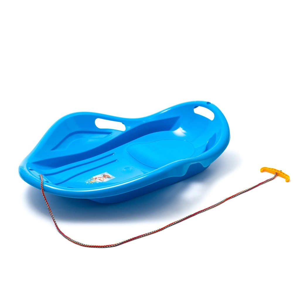 Dětský sáňkovací kluzák Mušle Baby Mix Premium Komfort 80 cm modrý