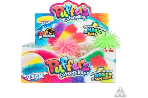 Střapatý měkký válec měnící barvu 21 cm