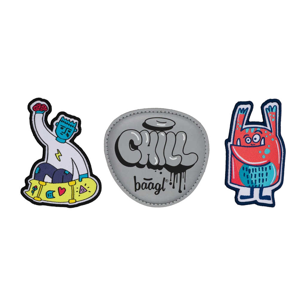 Levně Baagl Baaglies – sada 3 odznáčků Chill Hands Up
