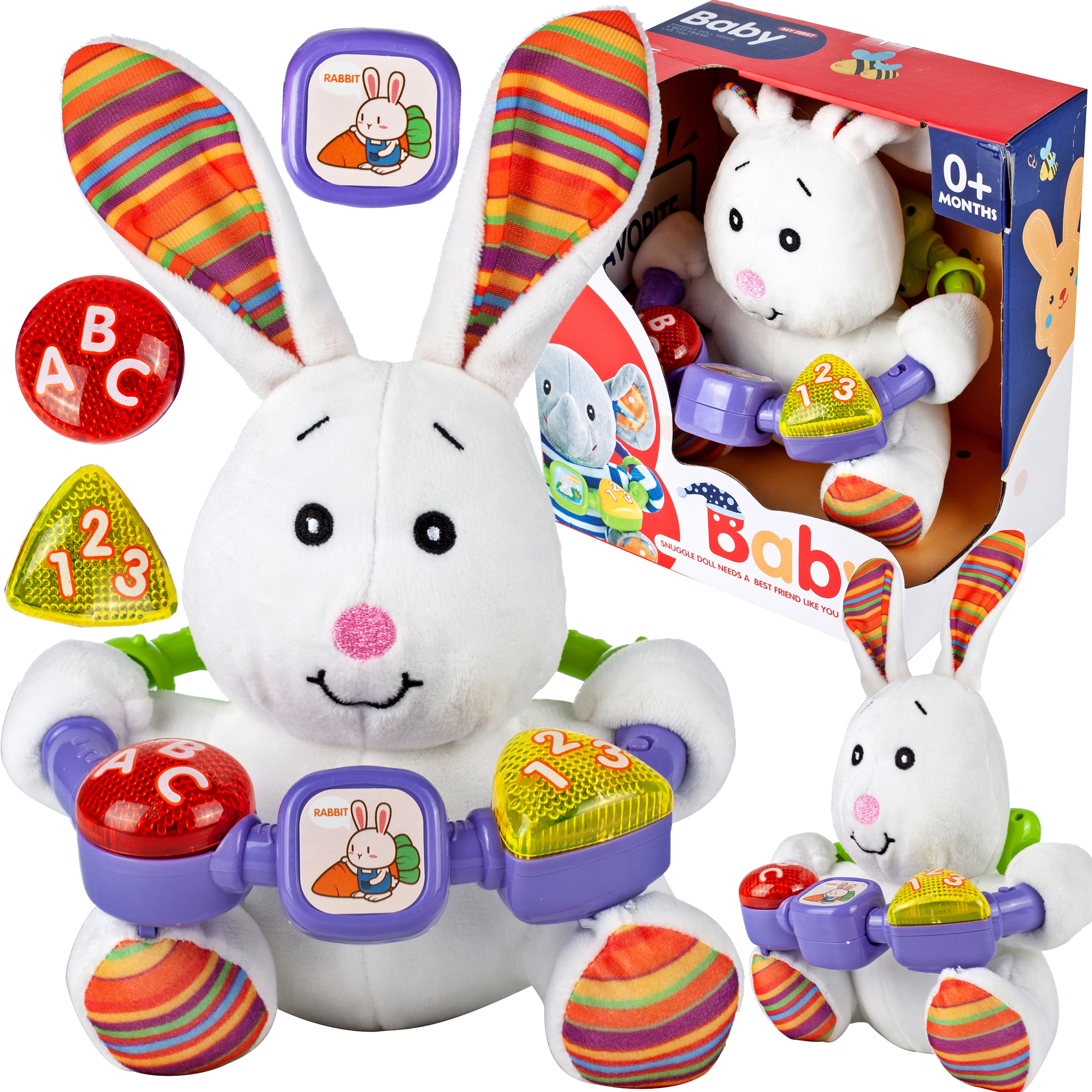 Plyšový králíček 20 cm se světlem a zvukem