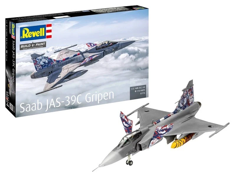 Plastikový model letadla SAAB JAS 39C Gripen 1:72