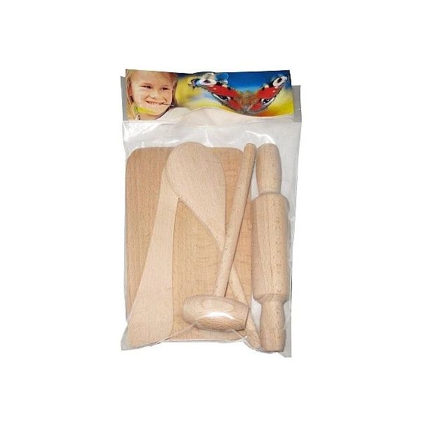 Malá kuchařka – poctivá sada dřevěného náčiní