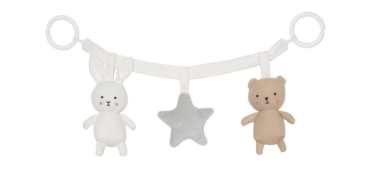Jabadabado hračka na kočárek Teddy & Bunny