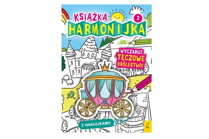 Vykouzli duhové království – harmoniková knížka s aktivitami a samolepkami