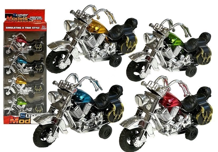 Lean Toys Sada Motorka v pohybu 4 kusy