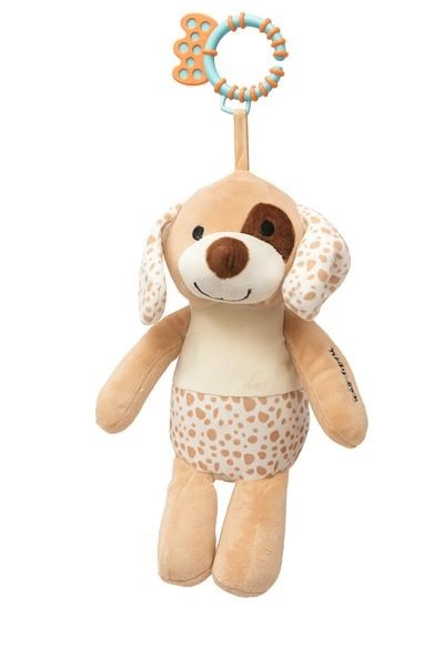 Plyšový pejsek s vibrací BABY MIX, hnědý