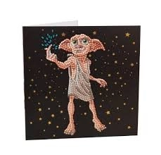 Crystal Art pohlednice Dobby 18 × 18 cm