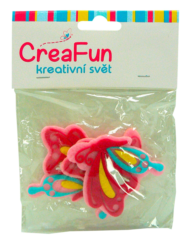 Sada barevných motýlků pro děti, 3 ks