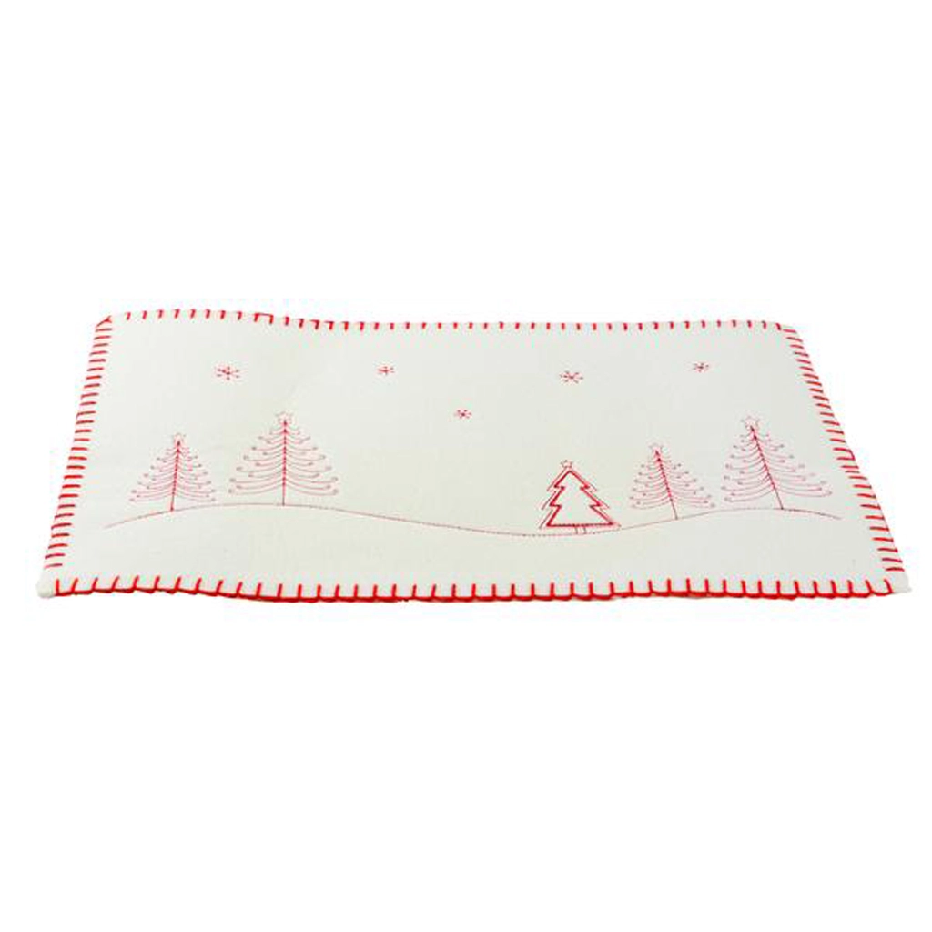 Plstěné vánoční prostírání TORO 45 × 35 cm – mix barev