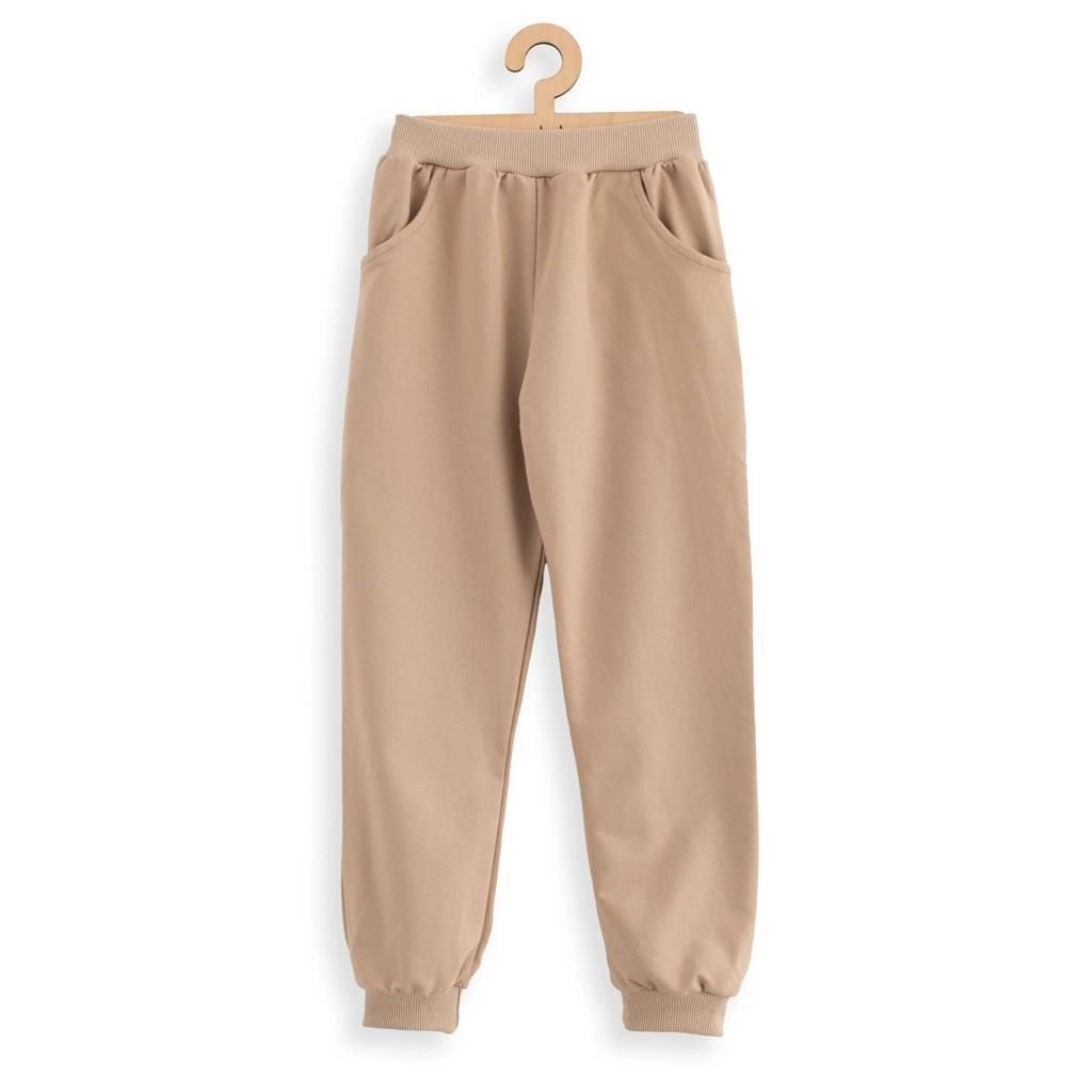 Levně Dětské tepláky New Baby Kindergarten hnědé