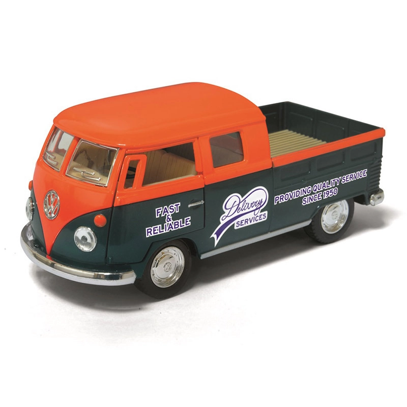 Levně Kovový model Volkswagen Bus Double Cab Pickup 1963