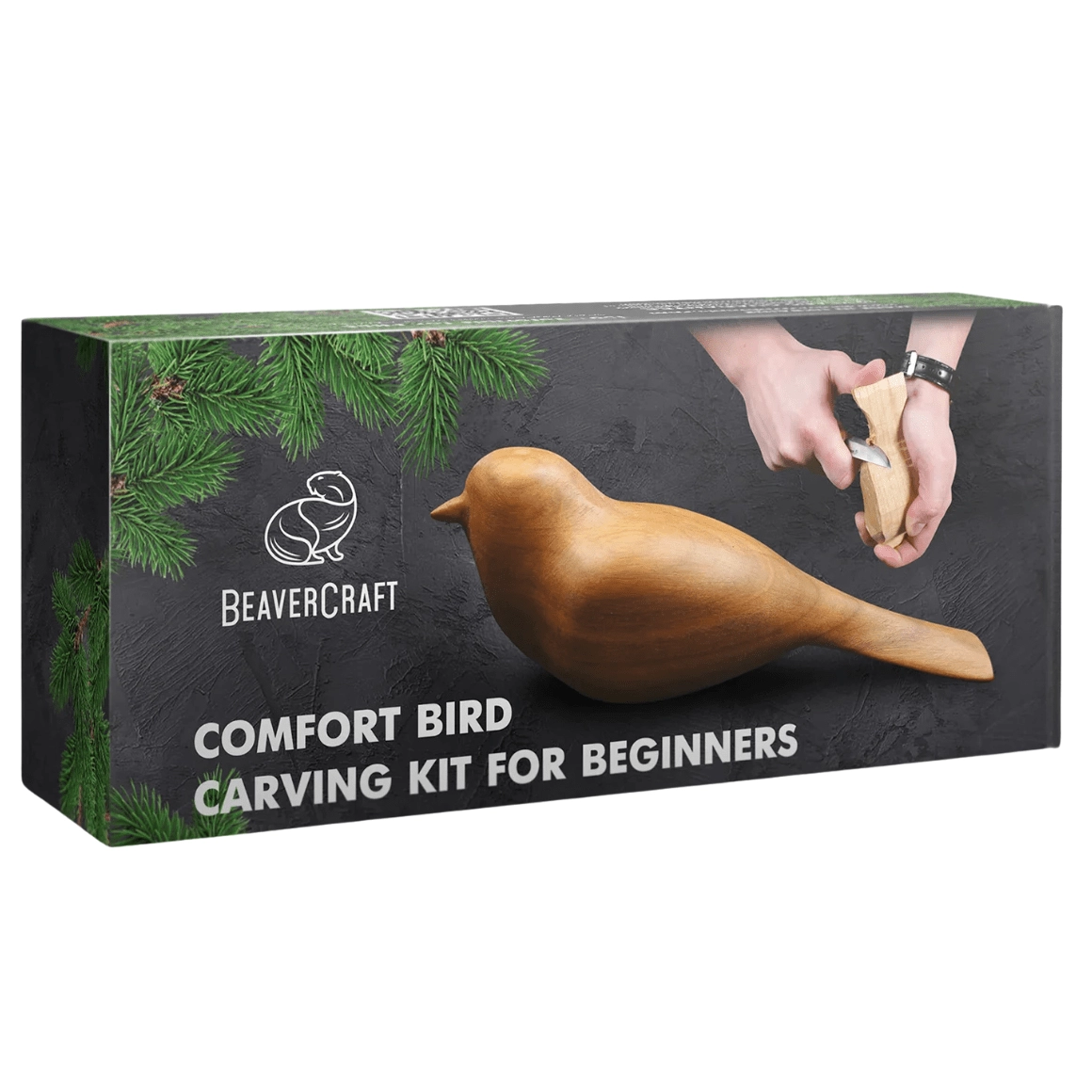 BeaverCraft comfort bird sada na vyřezávání dřeva pro začátečníky