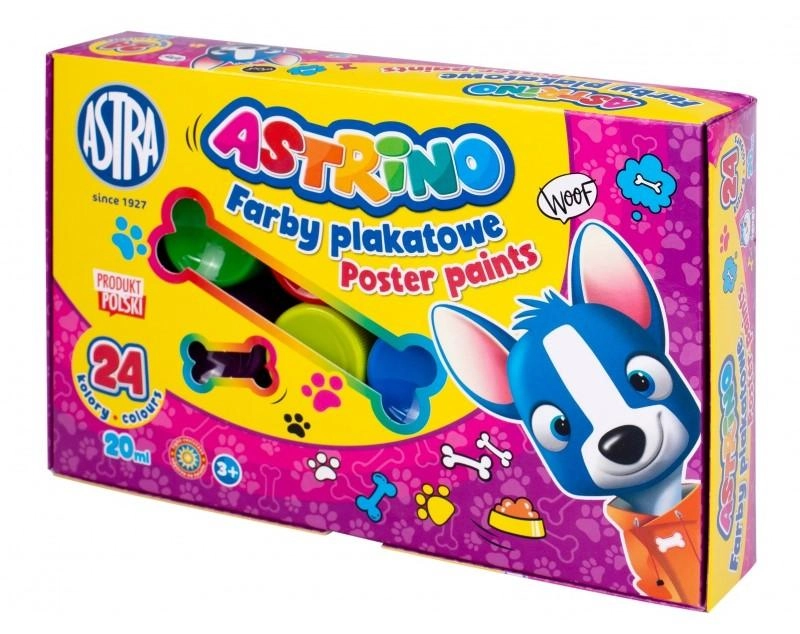 Temperové barvy Astrino, sada 24 barev