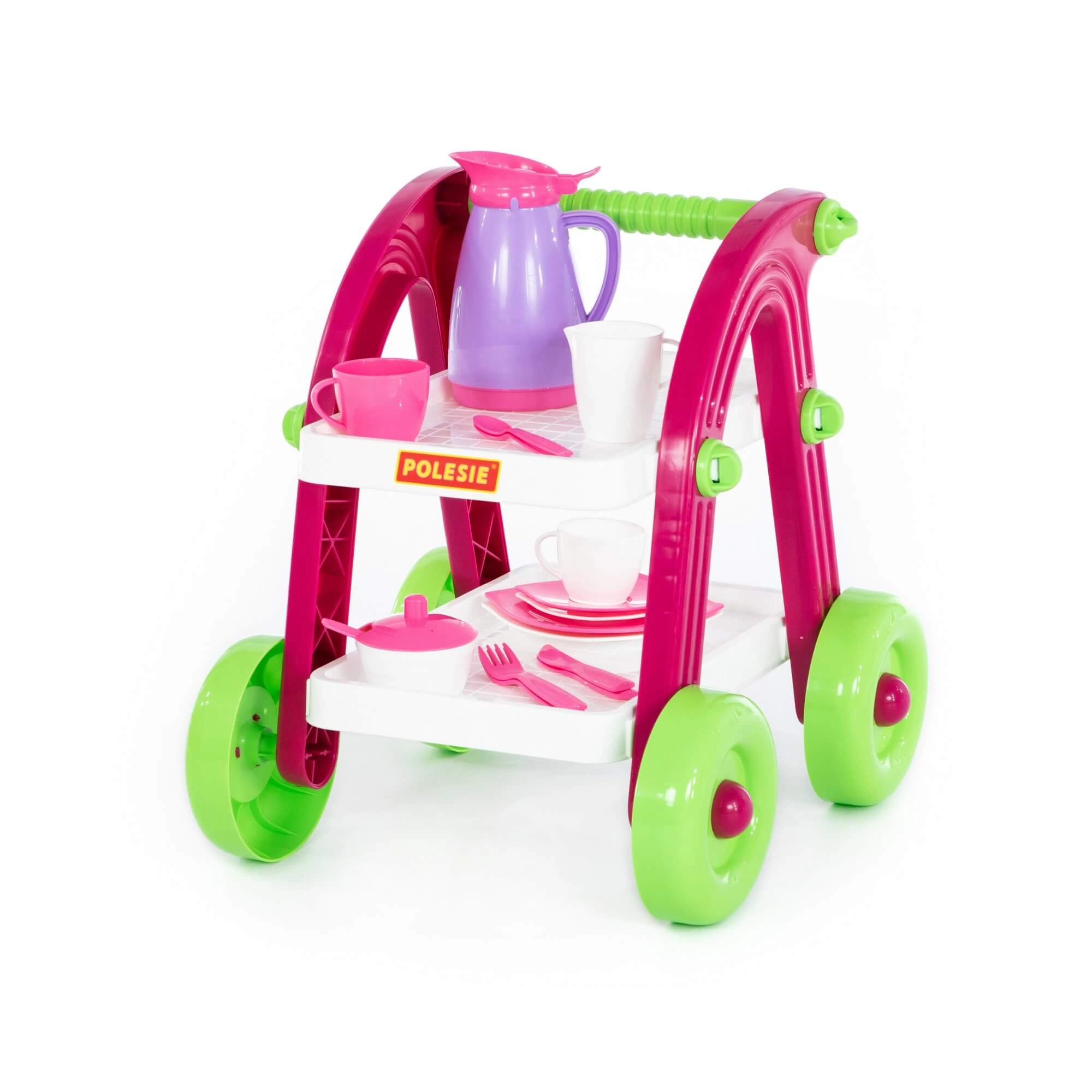 Dětský čajový vozík s nádobíčkem
