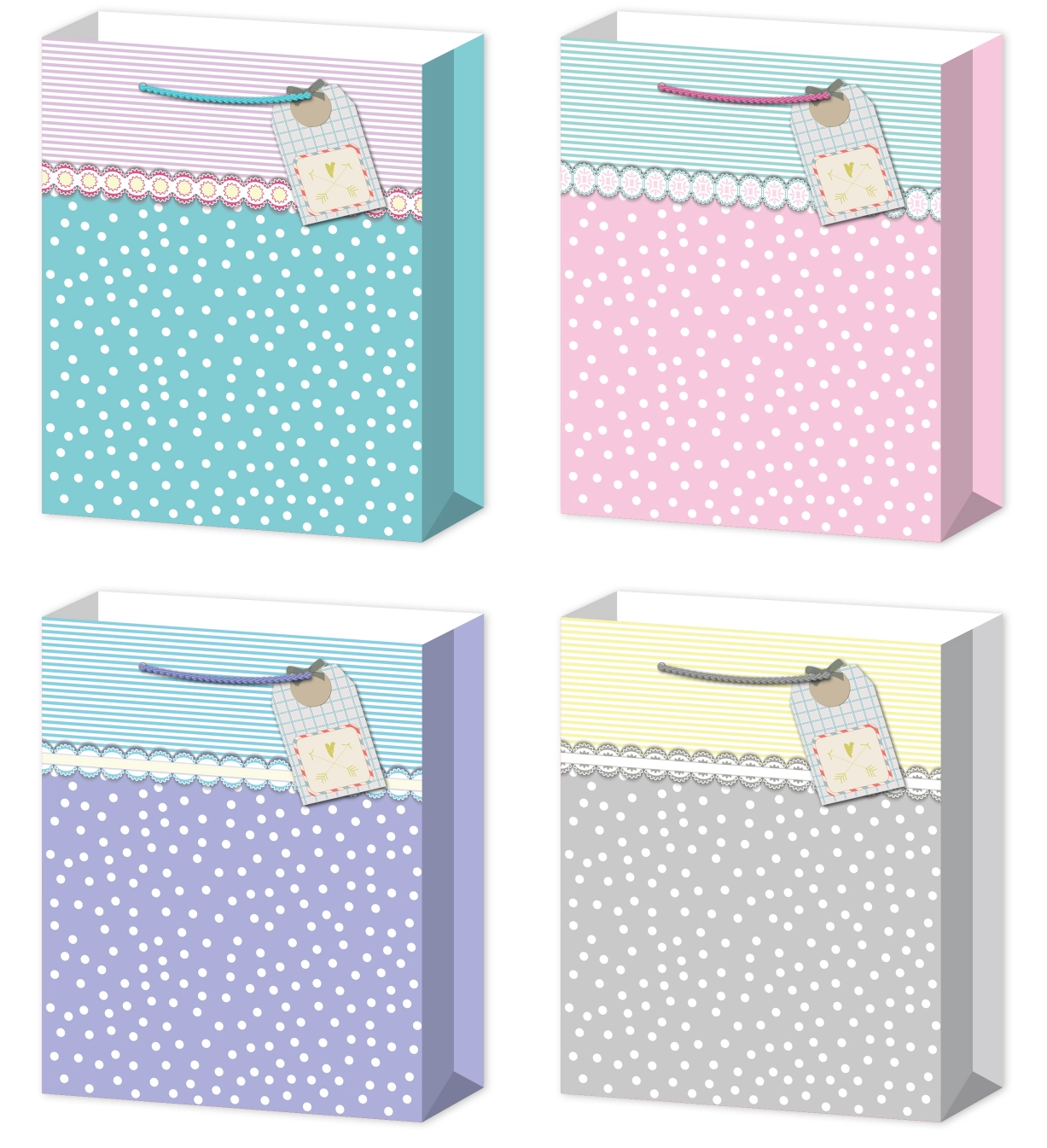 Dárková taška S pastel s bublinkami