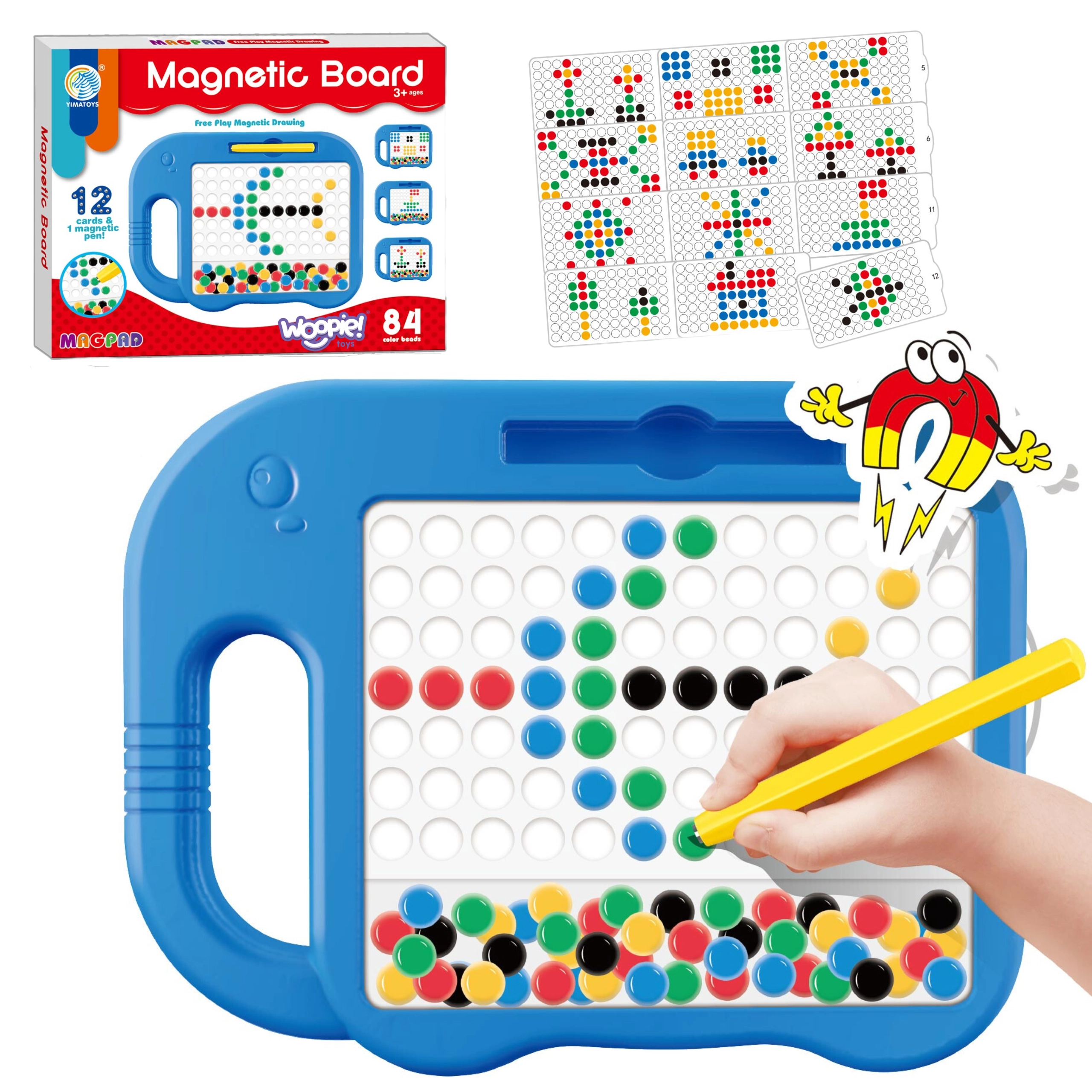 Magnetická tabule WOOPIE MagPad Słonik – sada 6 ks