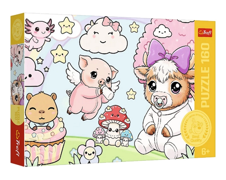 Puzzle Zwěřátka mláďátka 160 dílků