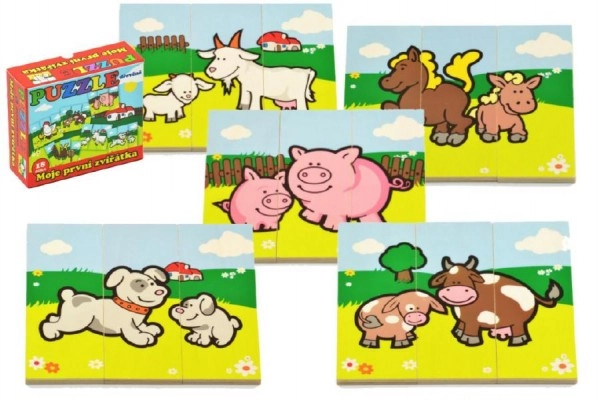 Levně Teddies 00512010 PUZZLE Moje první zvířátka 18 dílků