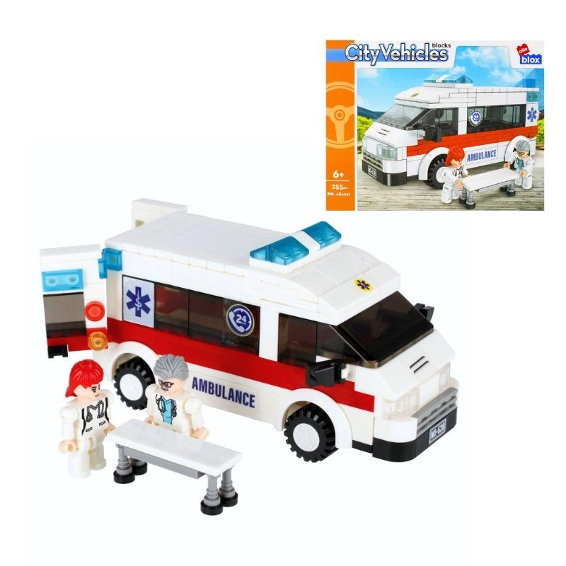 Levně AlleBlox City ambulance 255 ks