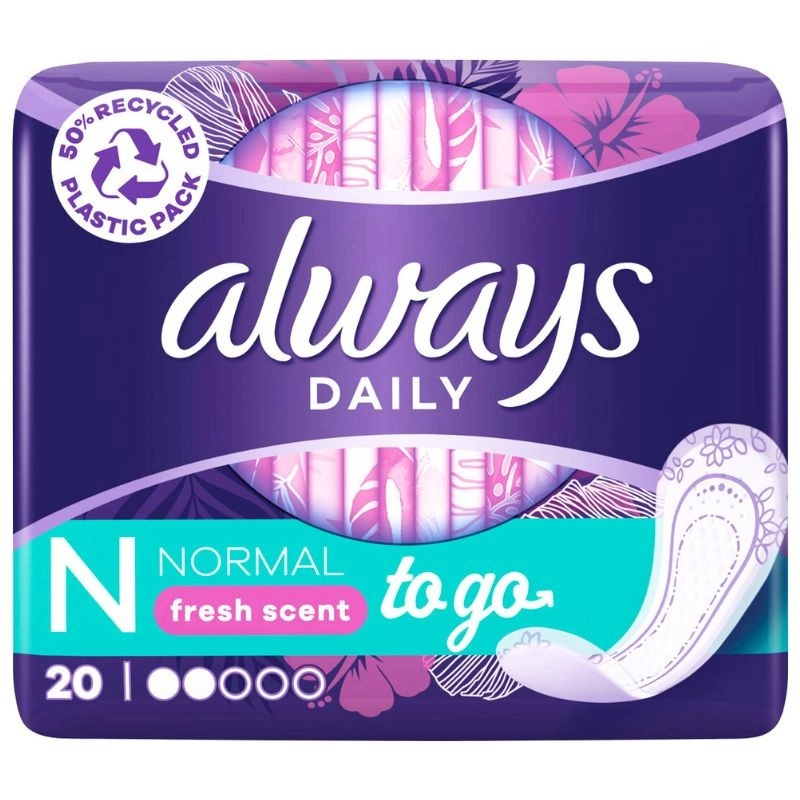 Dámské vložky Always - intimky To Go Normal, 20ks