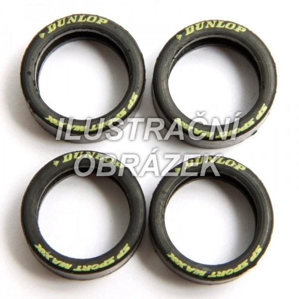 Pneumatiky pro auta Carrera EVO/D132 – licencované modely (4 ks)