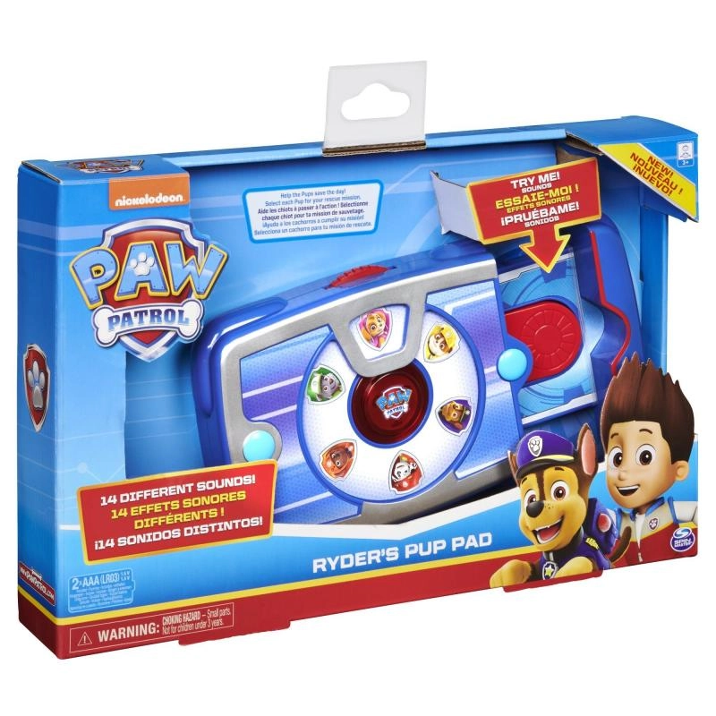 Tablet rydera PAW Patrol s 12–14 zvuky