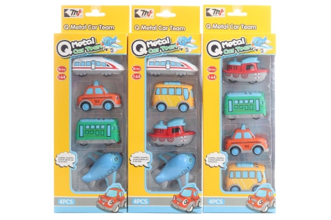 Sada kovových dopravních prostředků pro děti