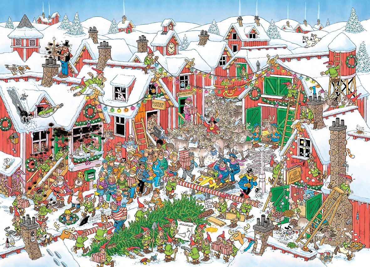 JUMBO Puzzle JvH Santova vesnička 1000 dílků