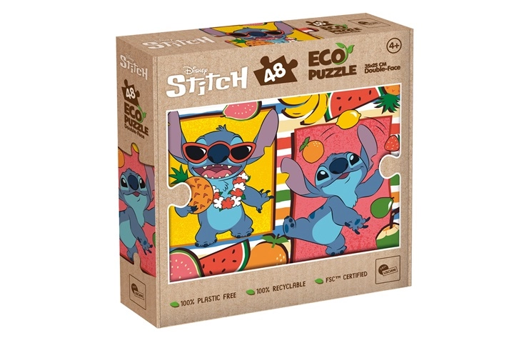 Lisciani oboustranné eko puzzle Stitch 48 dílků