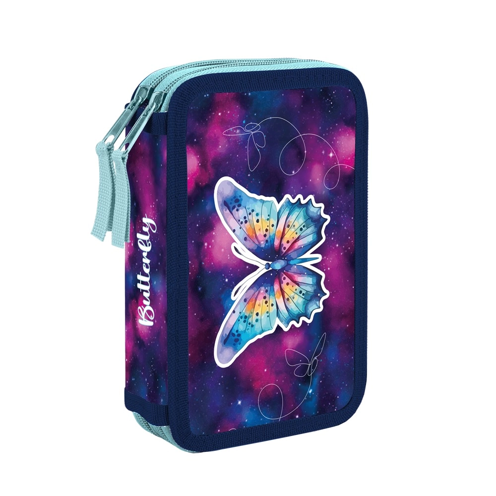 Penál 2 p. prázdný Motýl KARTONPP