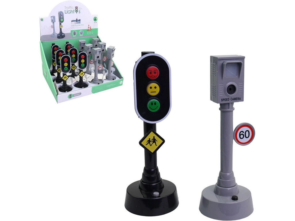 Semafor a radar se světlem a zvukem