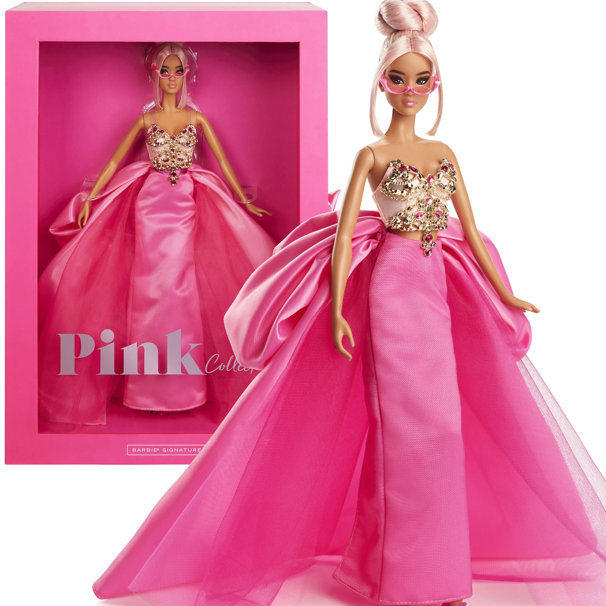 Barbie Pink Collection Signature – sběratelská panenka od designéra Carlyle Nuera