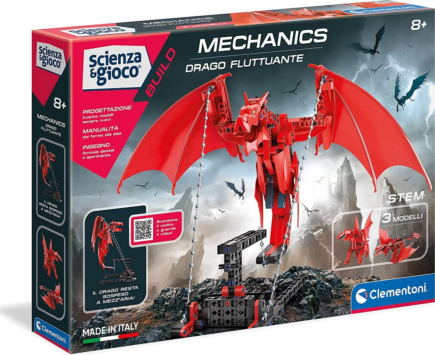 Levně Clementoni Science & Play mechanická laboratoř vznášející se drak 3 v 1