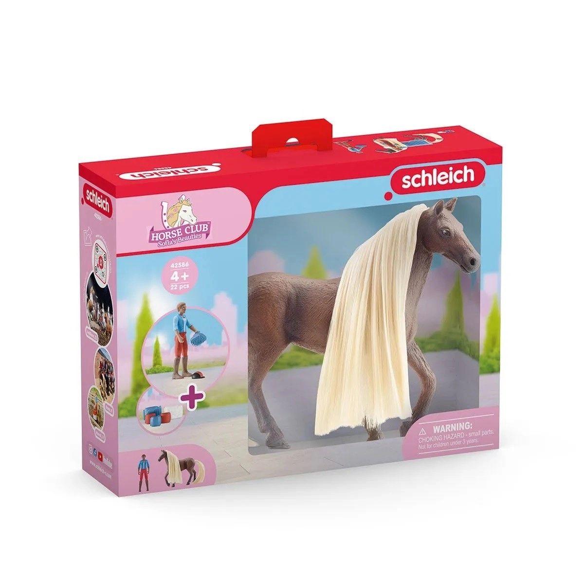 Levně schleich horse club sofia & leo s koněm rocky – startovací sada na česání hřívy