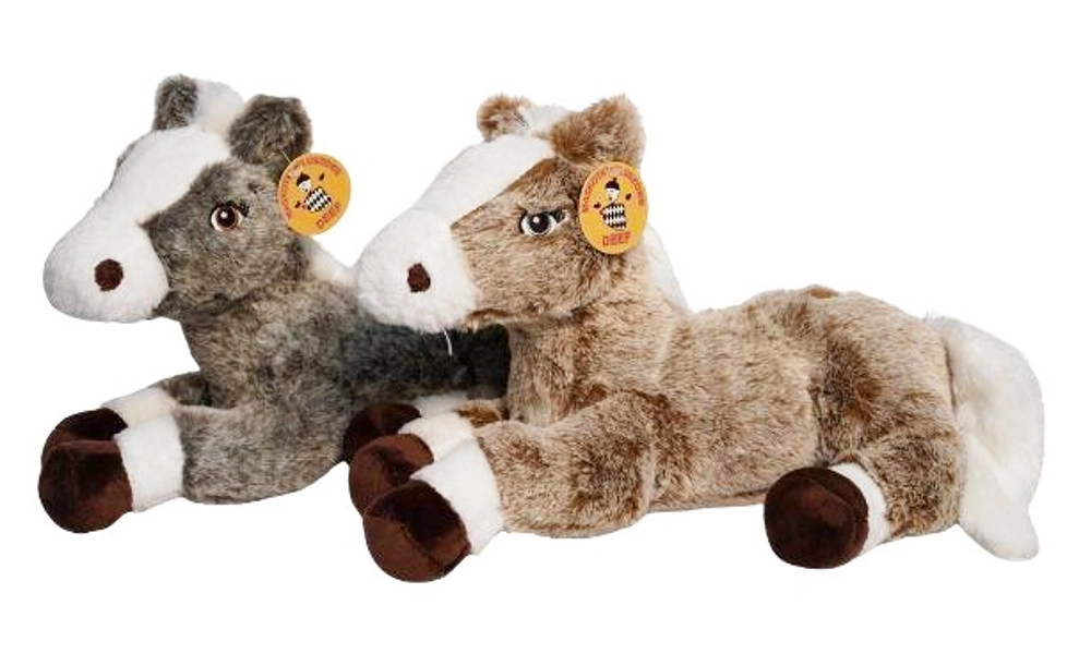 Plyšový ležící kůň – velký