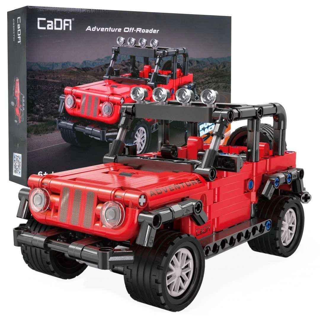 Levně CaDA Adventure Off-Roader terénní auto se zpětným natahovacím pohonem