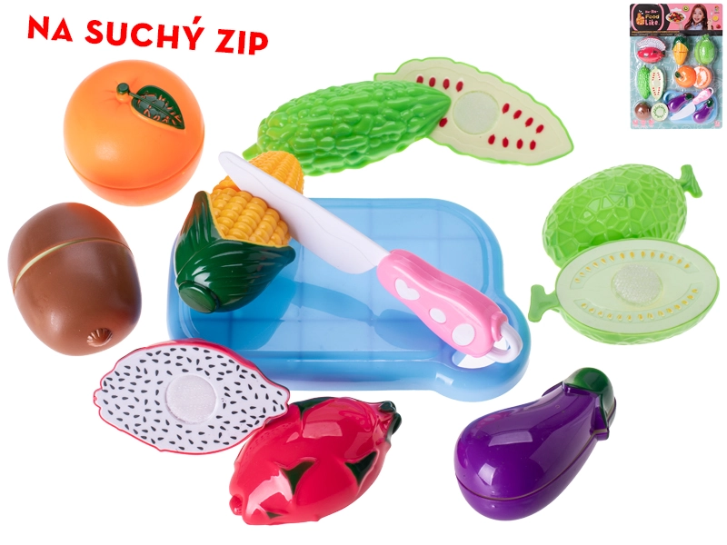 Sada ovoce a zeleniny na suchý zip pro děti