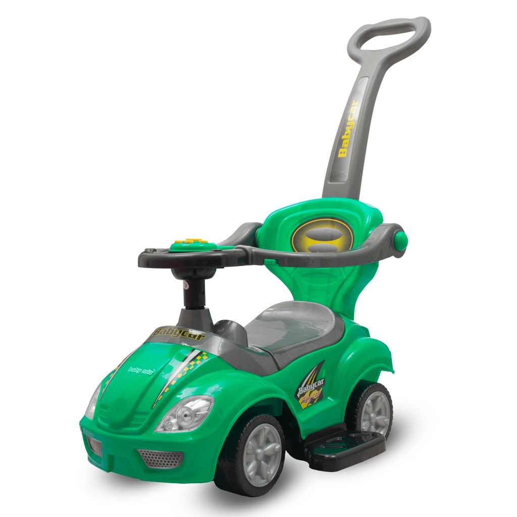 Dětské odrážedlo 3v1 s vodicí tyčí BABY MIX Mega Car – zelené