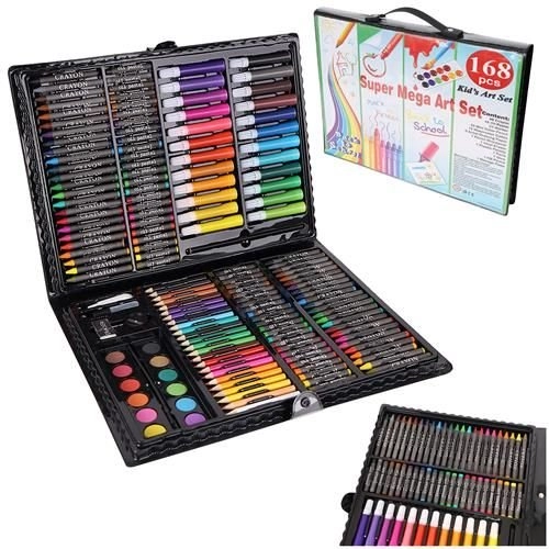 Levně ISO 9176 Výtvarná sada Mega Art Set 168 ks černá