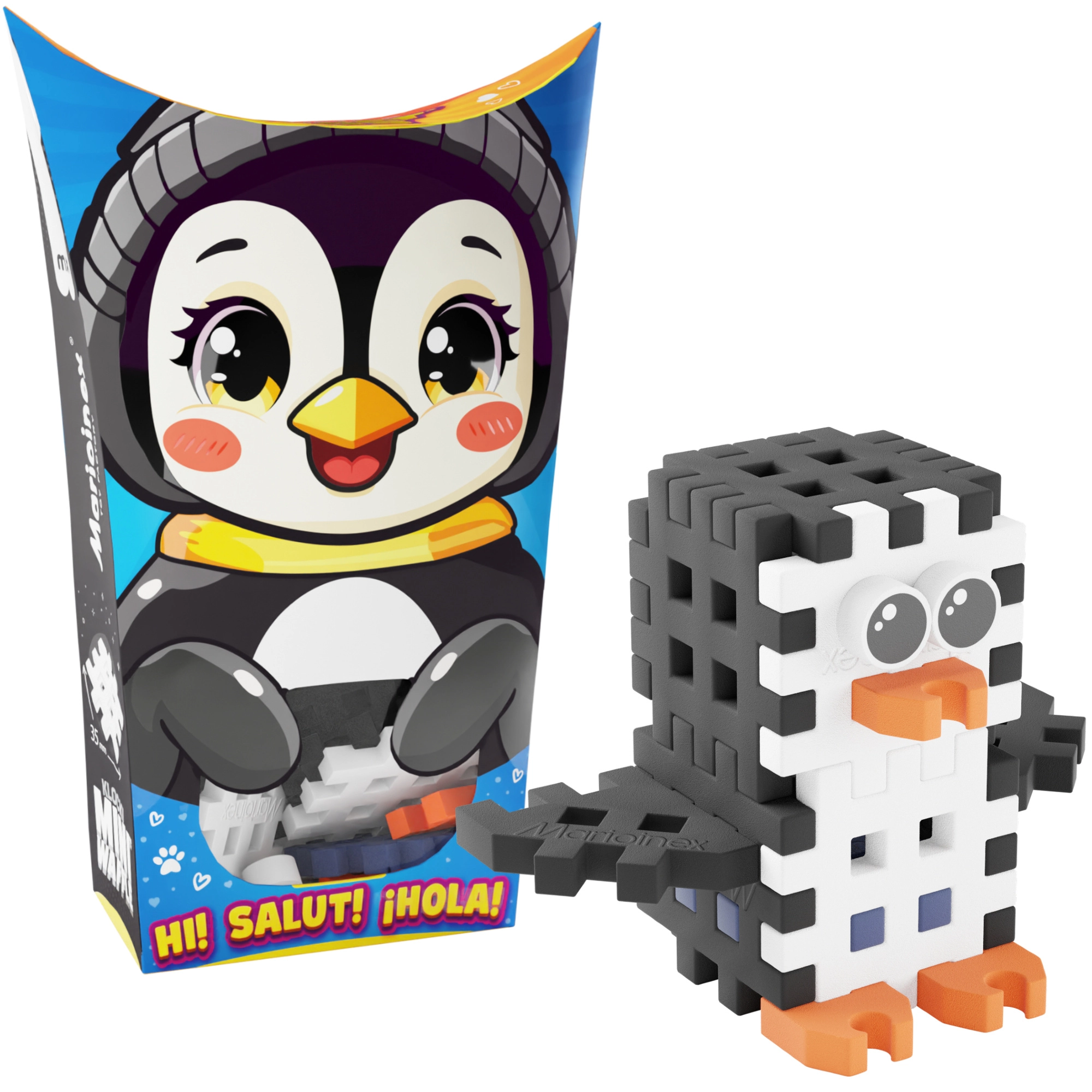 Stavebnice Mini Waffle Pocket Pets tučňák