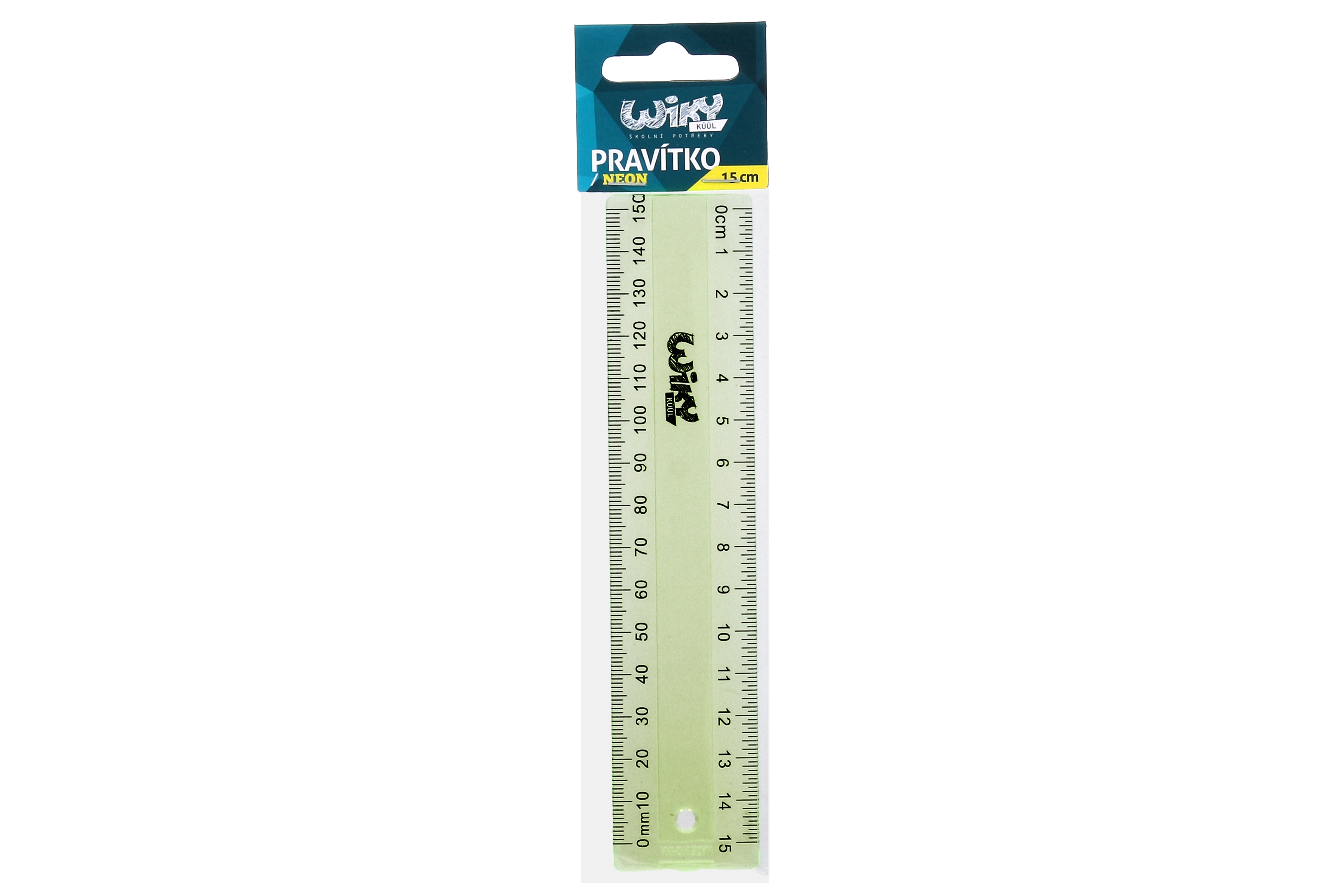 Levně Neonové pravítko 15 cm