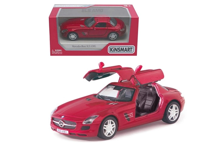 Kinsmart Mercedes-Benz SLS AMG kovový model auta 1:36